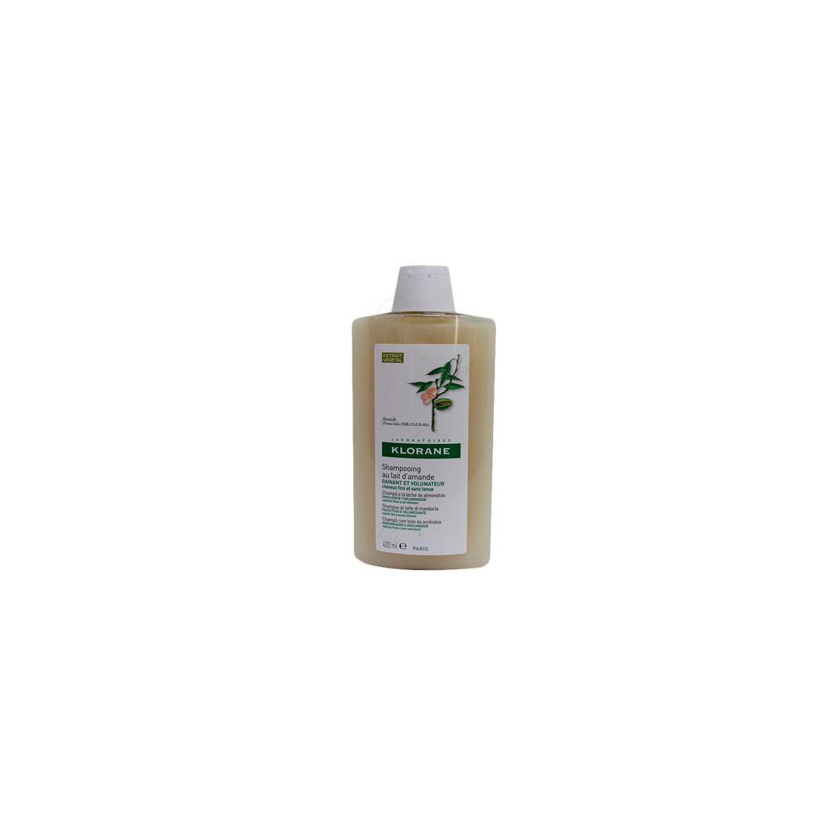 KLORANE CHAMPU VOLUMINADOR LECHE ALMENDRAS 400 ML