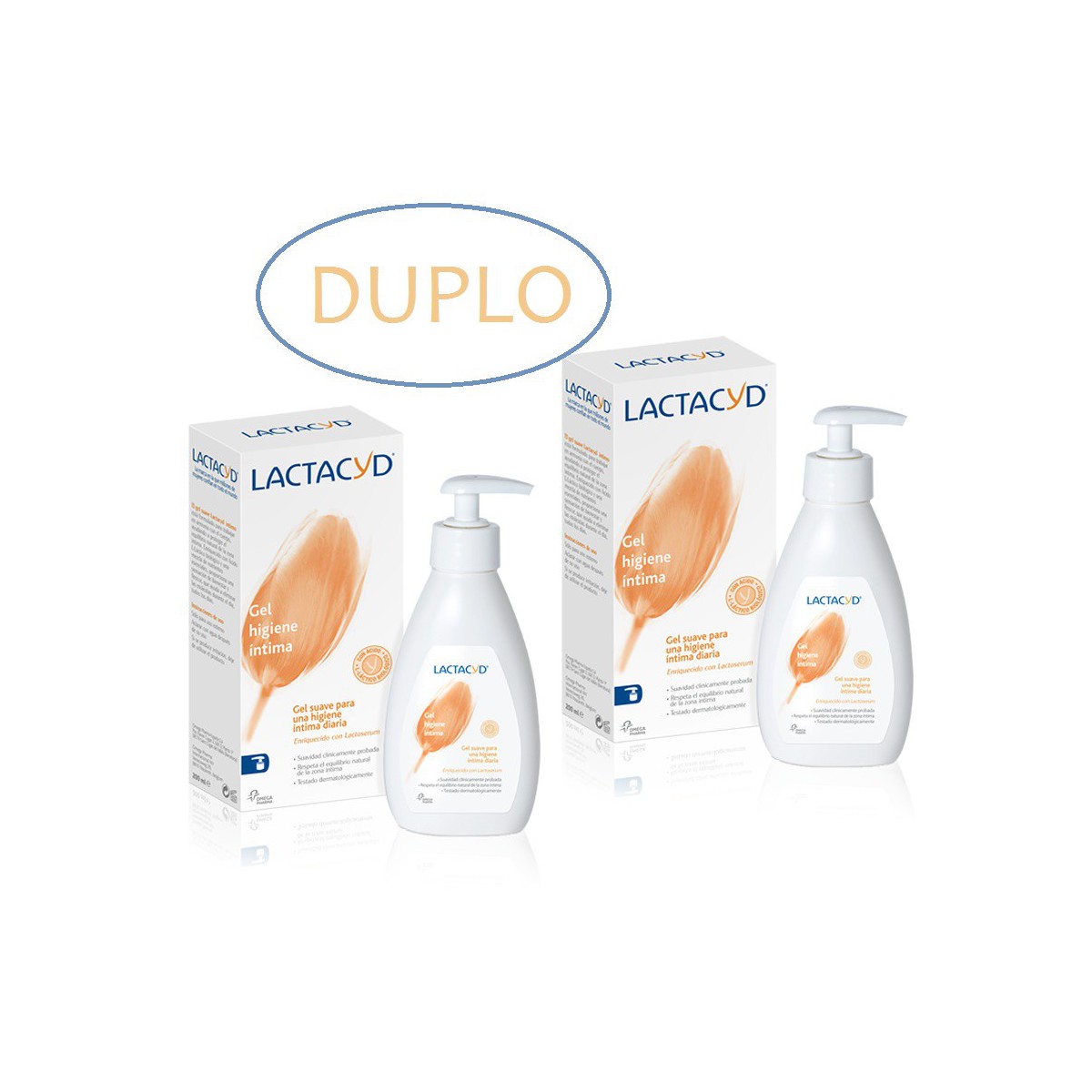 Duplo Lactacyd gel higiene intima 50% segunda unidad