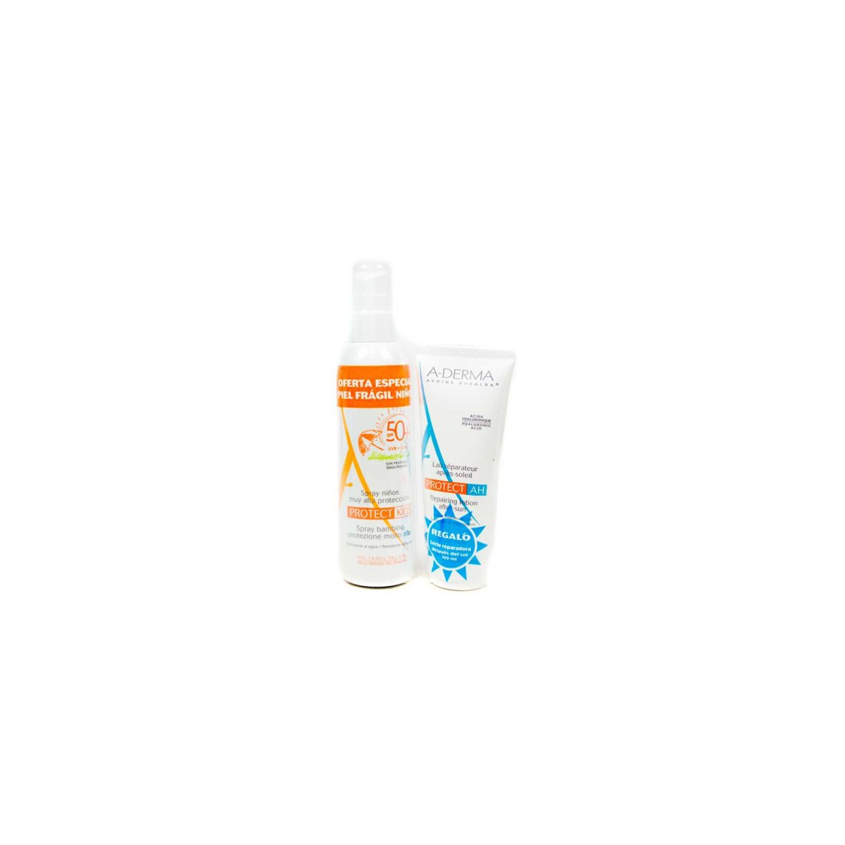 A-Derma Protect Kids Spray SPF50+ 200 ml + Leche After Sun 100ml