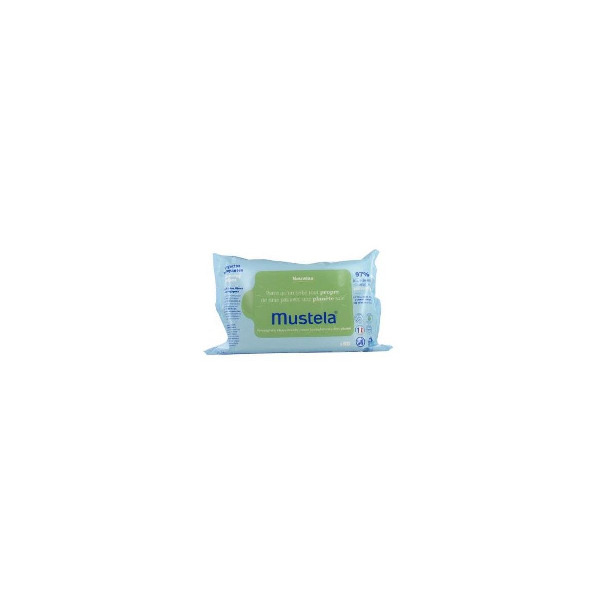 Mustela Toallitas Dermo-Suavizantes 60 Unidades