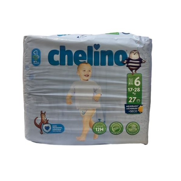 Chelino Pañal Talla 6 17-28kg 27 Unidades Fashion & Love