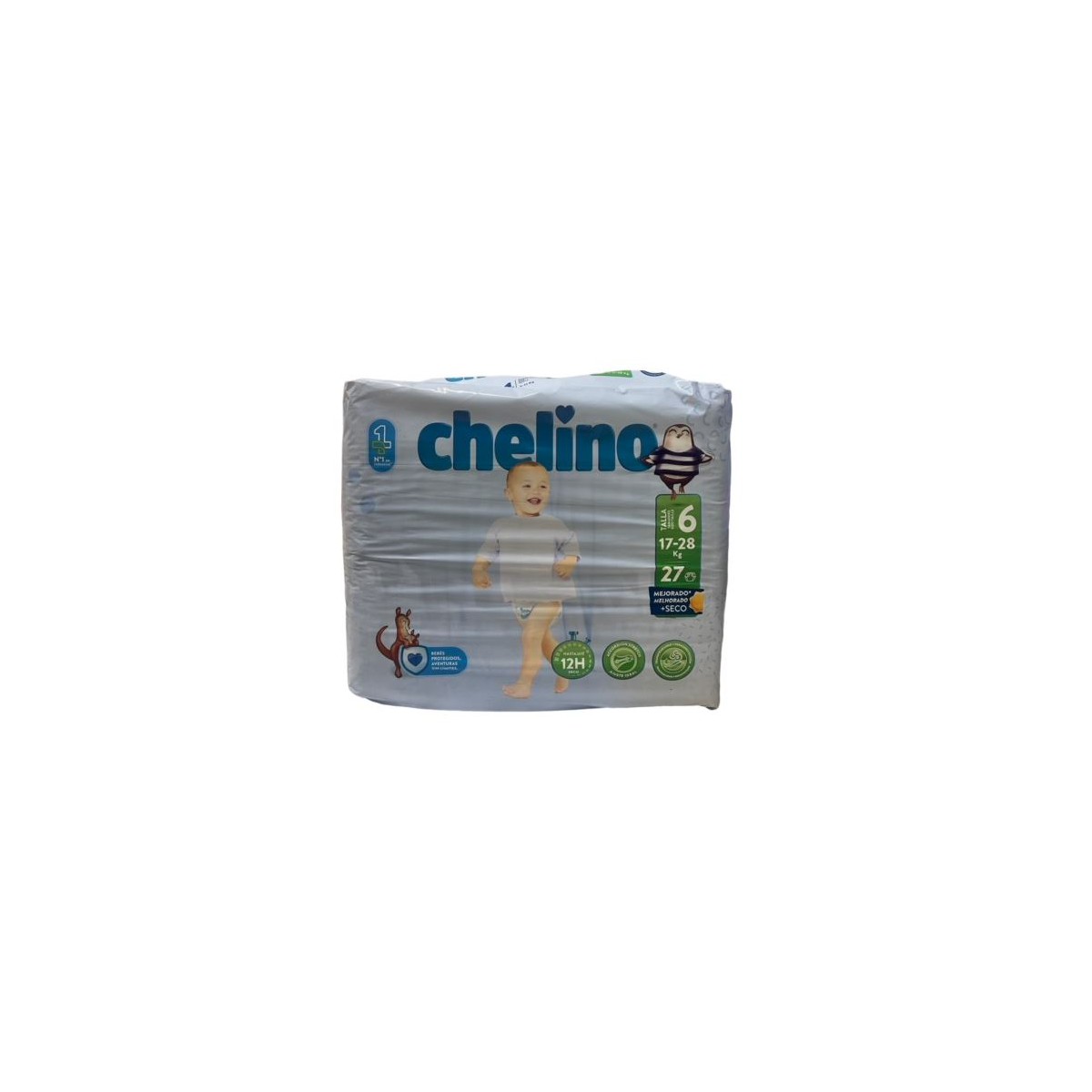 Chelino pañal infantil talla 6 27 unidades bebes